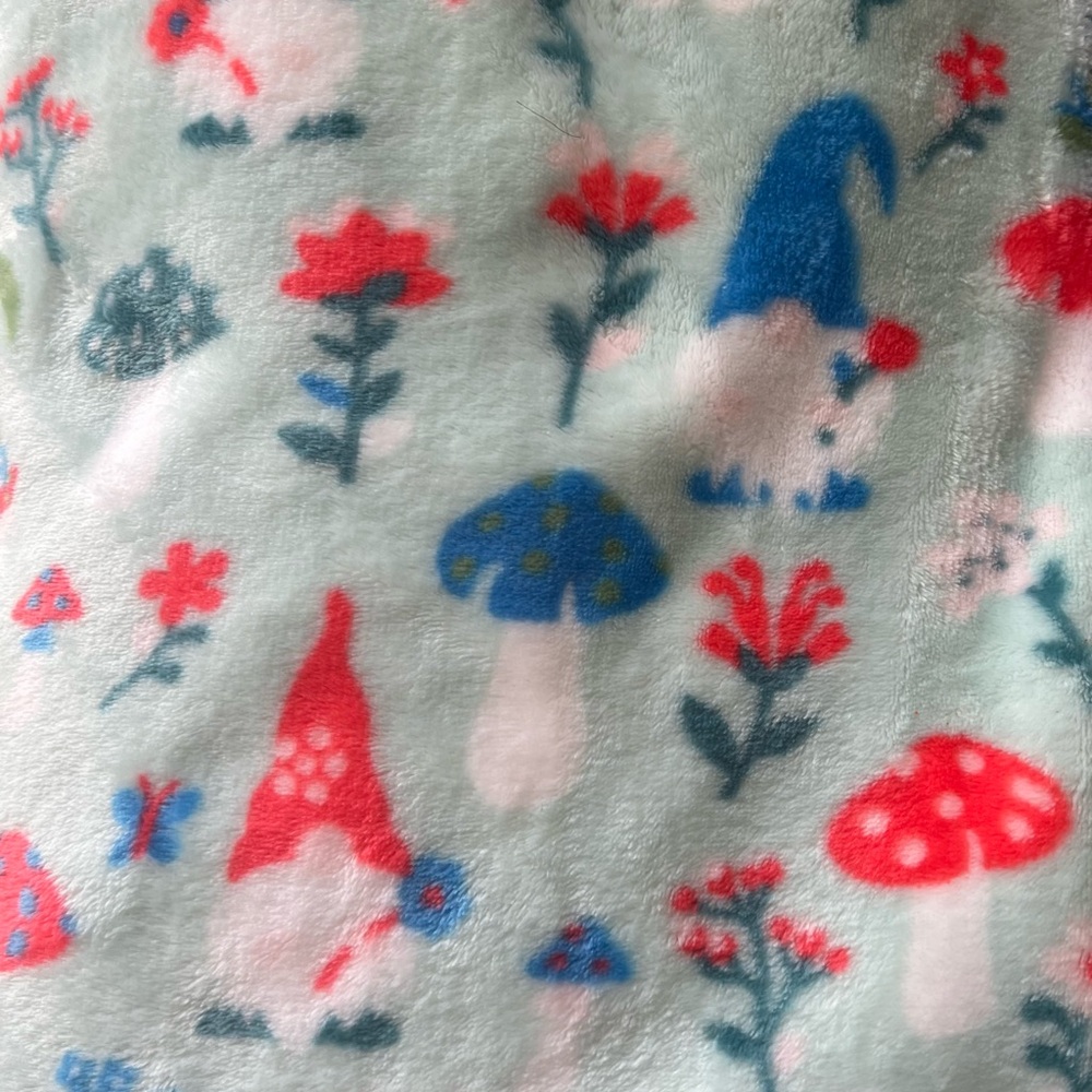 Spring Gnome blanket throw
